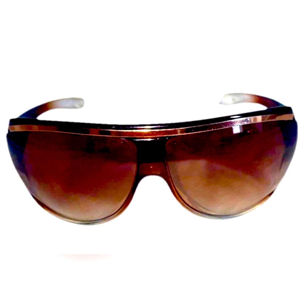 Guess Transparent Brown Gradient Wrap Sunglasses